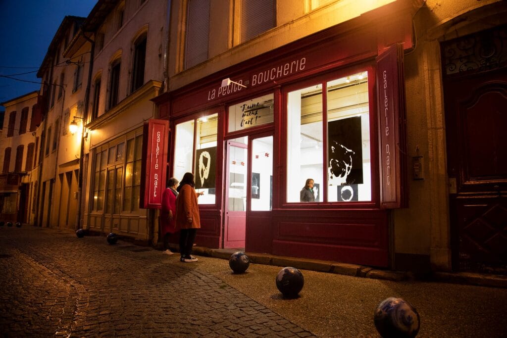 Façade de la galerie d'art la Petite Boucherie